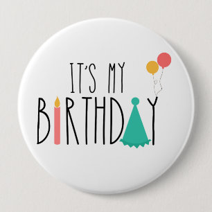 Es mi botón de cumpleaños/pin