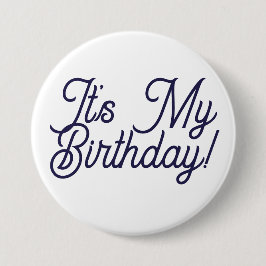 Es mi botón de pin de cumpleaños