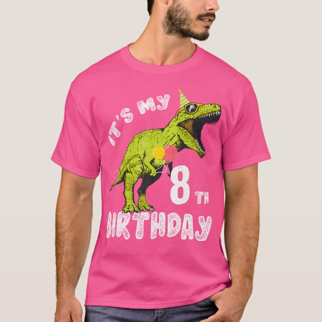 Es Mi Camisa De Fiesta De Dinosaurio De Cumpleaños (Anverso)