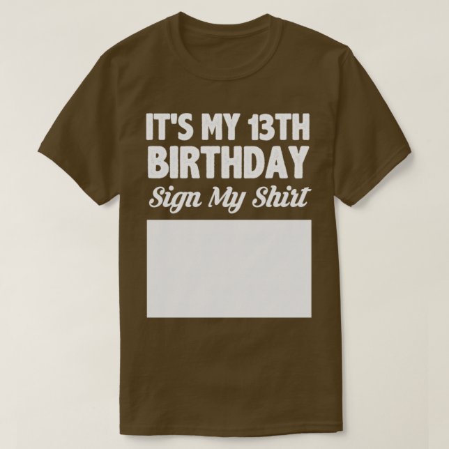 Es mi camiseta de 13 años (Diseño del anverso)
