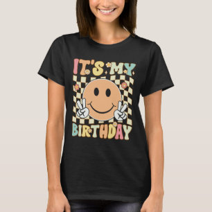 Es Mi Cumpleaños Camiseta Groovy Cumpleaños Mujere
