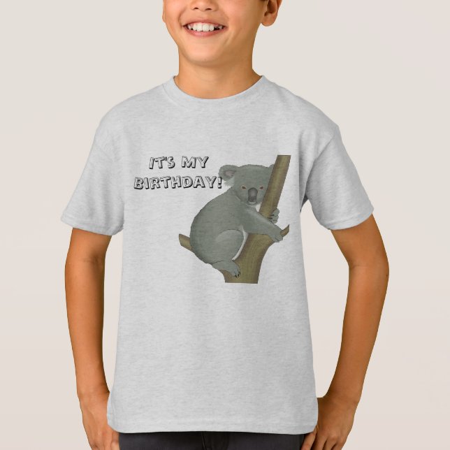 Es Mi Cumpleaños Camiseta Koala Niño (Anverso)