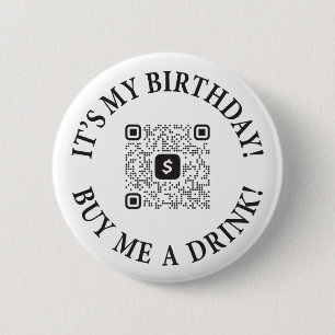 Es mi cumpleaños comprarme un botón de bebida con