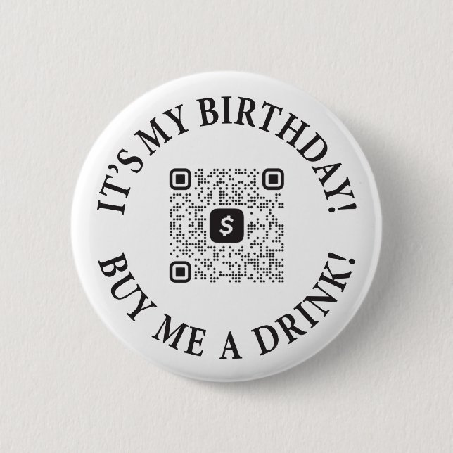 Es mi cumpleaños comprarme un botón de bebida con  (Anverso)