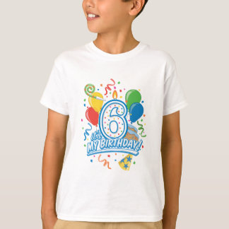 ¡Es mi cumpleaños! La camiseta de seis los años