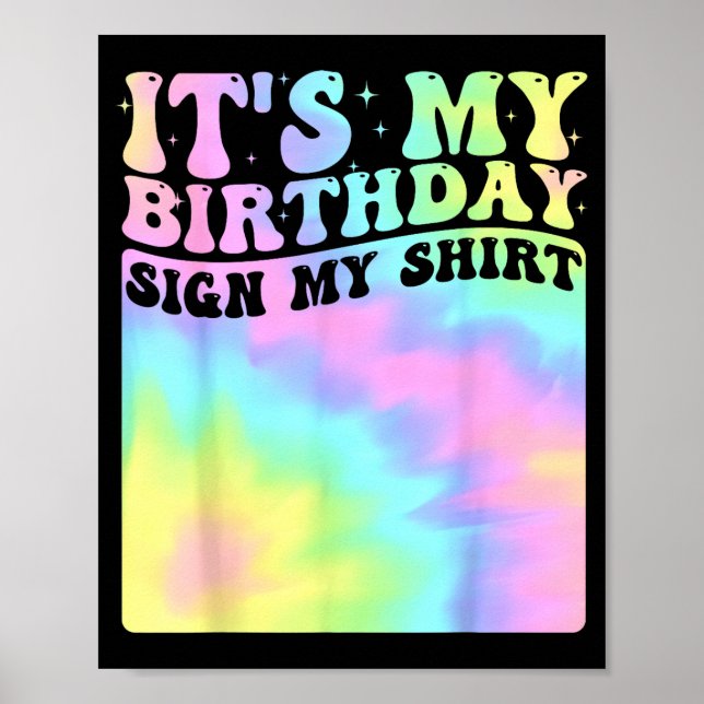 Es Mi Cumpleaños Señal Mi Camiseta Cumpleaños Dive (Frente)