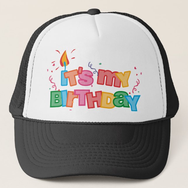 Es mi gorra de las letras del cumpleaños (Anverso)