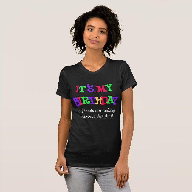 Es mi graciosa camiseta de cumpleaños (Anverso completo)