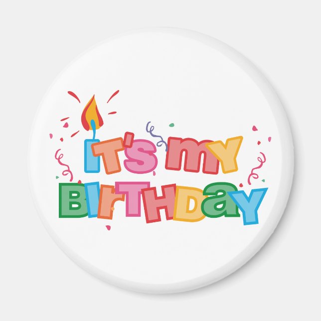 Es mi imán de cartas de cumpleaños (Frente)