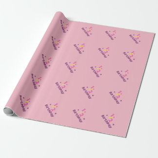 Es mi medio papel de embalaje del cumpleaños