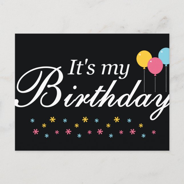 Es mi postal de cumpleaños (Anverso)