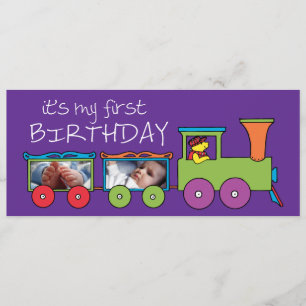 Es mi primera invitación para el tren de cumpleaño