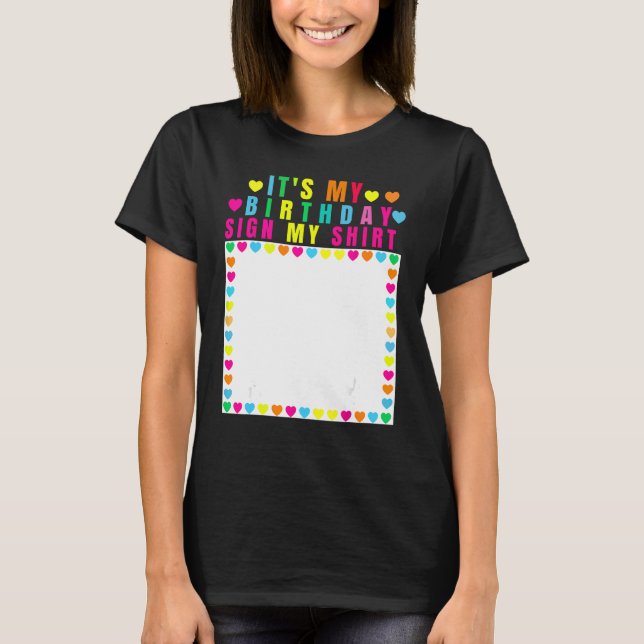 Es mi Rótulo de cumpleaños mi camiseta cumpleaños  (Anverso)