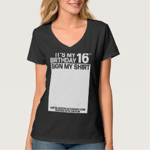 Es mi Rótulo de cumpleaños número 16 mi camiseta 1