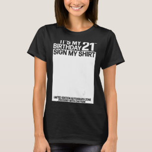 Es mi Rótulo de cumpleaños número 21 mi Camisa 21 