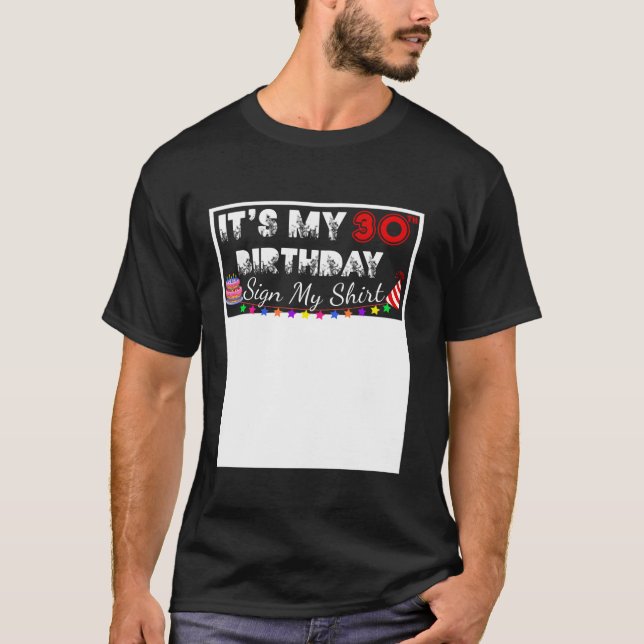 Es mi Rótulo de cumpleaños número 30 mi camiseta d (Anverso)