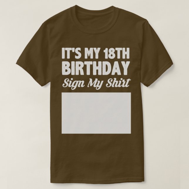 Es mi signo de cumpleaños número 18 mi camisa (Diseño del anverso)