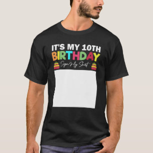 es mi signo de décimo cumpleaños mi camisa de 10 a