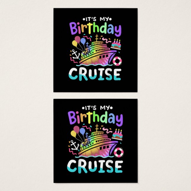 Es mi viaje de crucero de vacaciones de cumpleaños (Anverso y reverso)