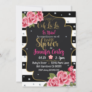 Es niña invitacion de baby Shower
