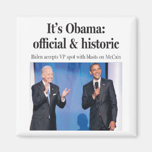 Es Obama: Imán oficial e histórico