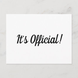 ¡Es oficial! Anuncio de boda de fuga