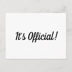 ¡Es oficial! Invitación Boda Elopement