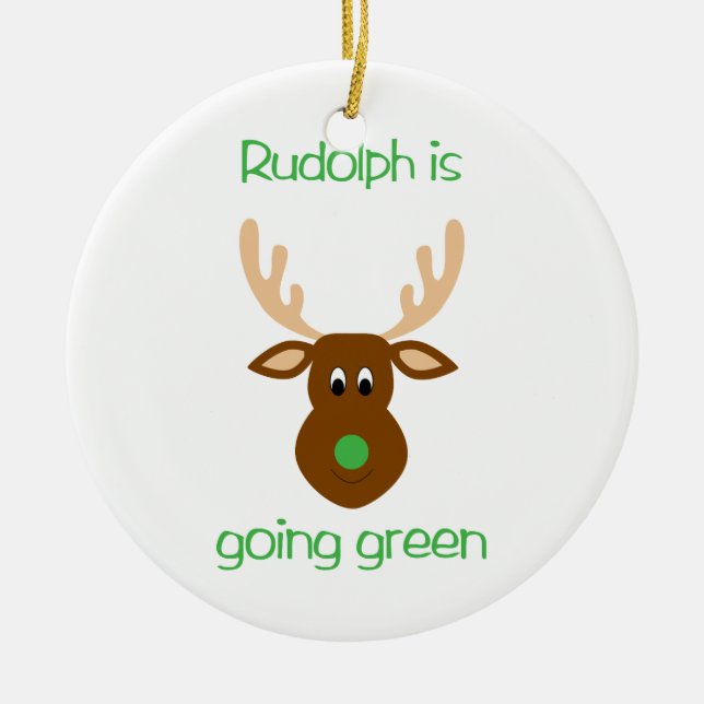 es ornamentos verdes el ir del navidad (Frente)