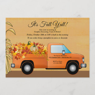 Es Otoño Invitación de Cosecha para Todos