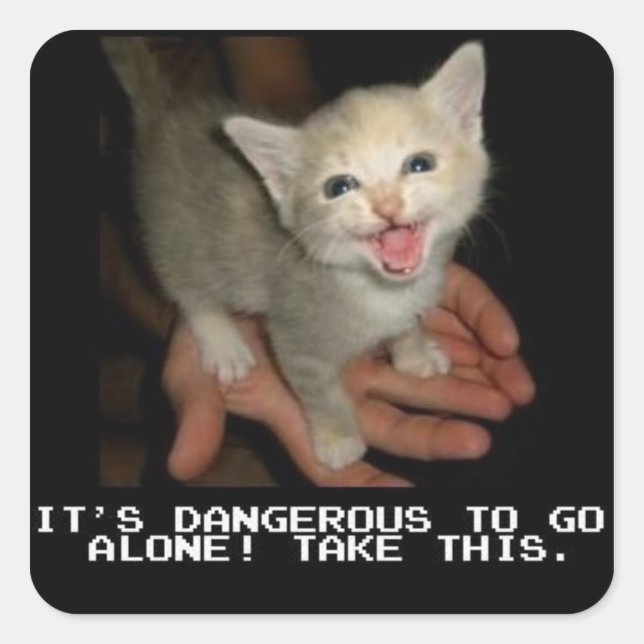 Es peligroso ir solo Pegatinas (Anverso)