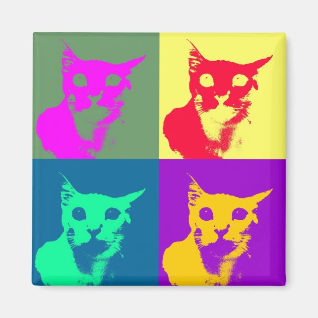 ¡Es Pop-art Lance en un imán funky de frigorífico! (Frente)