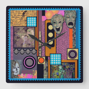 Es reloj de pared del tiempo del drama