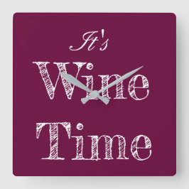 Es reloj de pared del tiempo del vino