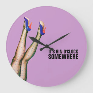 Es reloj de pared retro del en punto de la ginebra