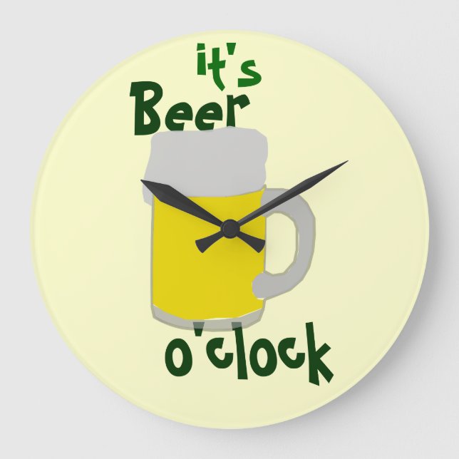Es reloj del en punto de la cerveza (Anverso)