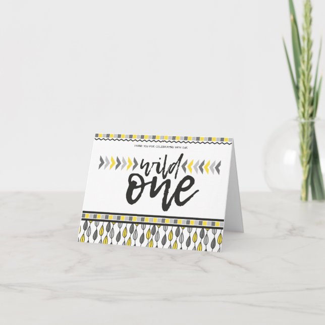 Es salvaje, primer cumpleaños, notas de agradecimi (Anverso)