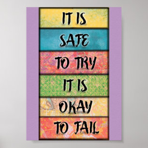 Es Seguro Intentarlo - Arte Motivacional Inspirado