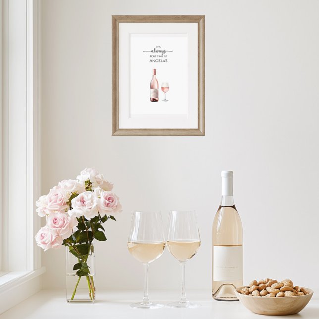 Es Siempre el Momento del Rosé Arte (Rose Time Art Print)