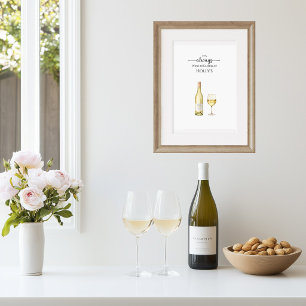 Es siempre la hora del vino blanco Arte