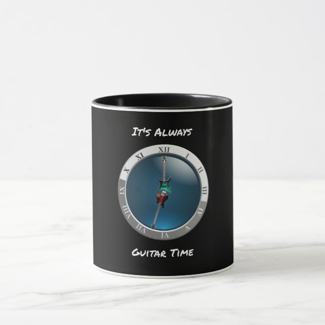 Es siempre taza del reloj de tiempo de la guitarra (Centro)