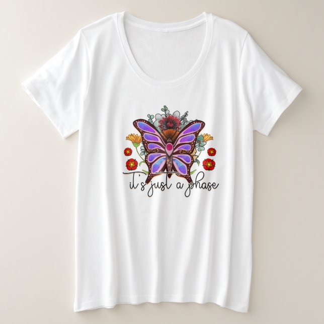Es sólo una cita Inspiradora de la mariposa en fas (Anverso del diseño)