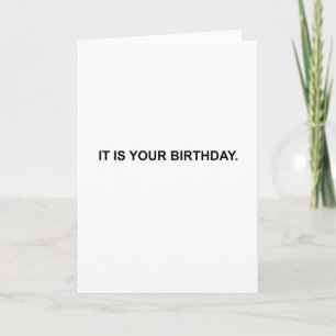 Es su cumpleaños. Tarjeta