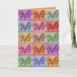 ¡Es su cumpleaños! Tarjeta de los cerdos del arco