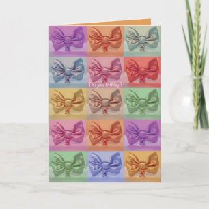 ¡Es su cumpleaños! Tarjeta de los cerdos del arco