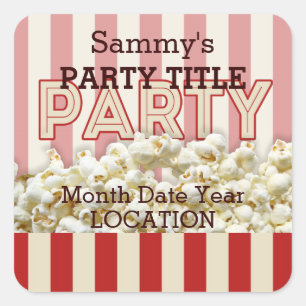 ¡Es su fiesta que el pegatina lo personaliza!