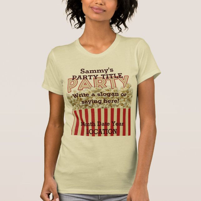 ¡Es su fiesta que la camisa lo personaliza! (Anverso)