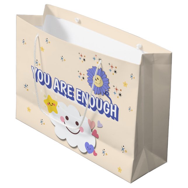 Es Suficiente Bolsa De Regalo - Nube Y Flor Cuesta (Angulo Anverso)