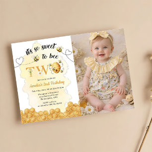Es Tan Dulce Ser Invitación De Cumpleaños Con Foto