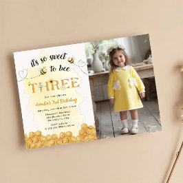 Es Tan Dulce Ser Una Abeja Invitación Cumpleaños 3