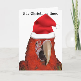 Es tarjeta de felicitación del tiempo del navidad